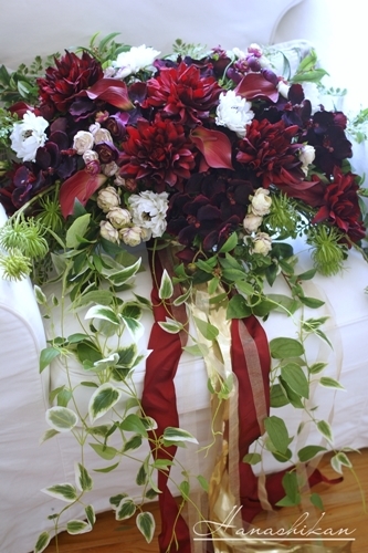 モダンカラーのブーケ