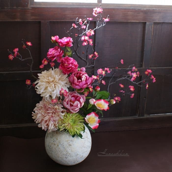 造花レンタルフラワーで素敵な高級インテリアディスプレイ 花芝翫 造花レンタルフラワーで素敵な高級インテリアディスプレイ 花芝翫